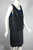 80s cocktail party dress 1920s flapper style dropped waist black XS-S