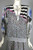 Diane Freis 80s dress size M black white novelty print ladies horses zigzag