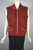 Zipper pockets cargo vest 80s New Wave fashion size XS-M rust corduroy