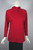 Emmanuelle Khanh Paris 90s hooded tunic top red wool jersey M