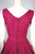 1950s cocktail party dress purple red taffeta full skirt 36 bust 26 waist