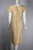 metallic gold cocktail dress 1950s XS 25-26 inch waist holiday party