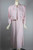 bias cut 1930s 40s nightgown bed jacket pink stripe cotton flannel XS S