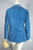 Anne Klein blazer jacket size XS S sky blue suede deadstock unworn