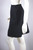 Anne Klein 1960s mod skirt suit long vest miniskirt black wool S