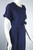 dark blue 1950s dress size M 40 bust 30 waist deadstock vintage