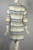 1960s mini skirt suit mod neutrals stripe spring summer XS S 26 27 inch waist