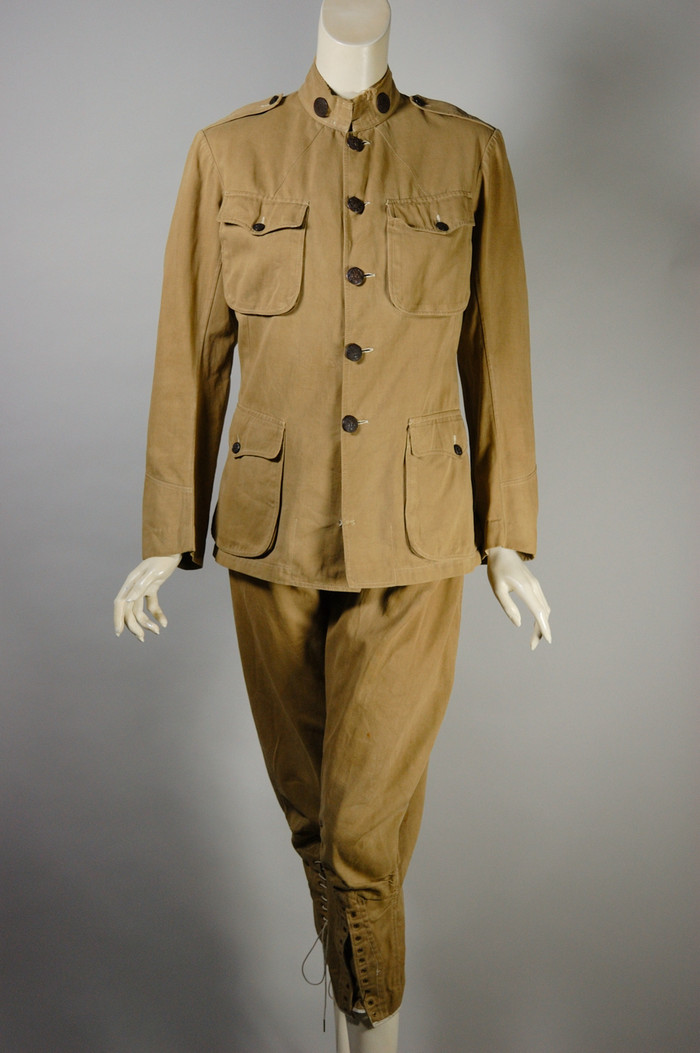 Authentic US Army WW1 khaki cotton service uniform re-enactor costume mens size XS-S 34 jacket 28-30 waist pant M1911 M1912