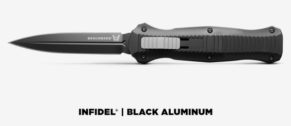 Benchmade Infidel OTF 3.91" Black Aluminum **FREE SHIPPING**
