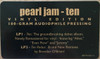 PEARL JAM -Ten (Deluxe 2LP set)-Vinyl LP-Brand New/Still sealed_LAS072510135