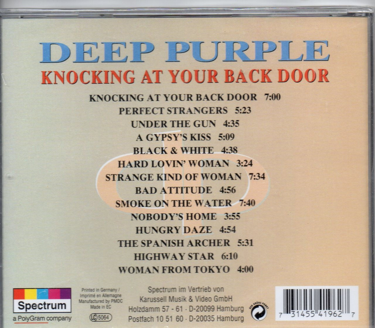 Deep Purple Knockin At Your Backdoor Deep Purple Knockin At Your Backdoor