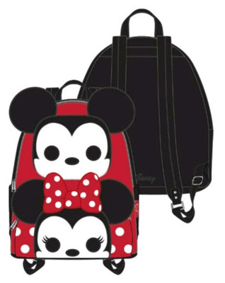 Loungefly Disney Mickey & Minnie Snowman Snow Globe Backpack