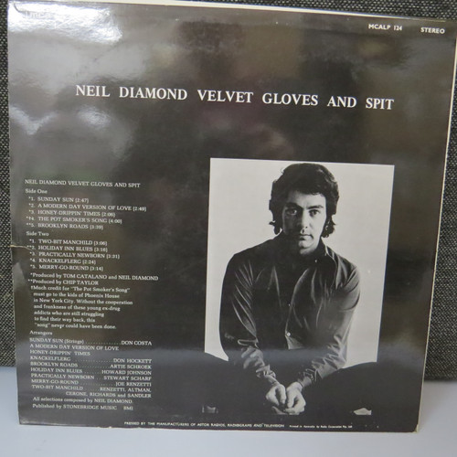 Neil Diamond-Velvet Gloves And Spit-VINYL LP-Aussie Press-USED-SHLP_3867