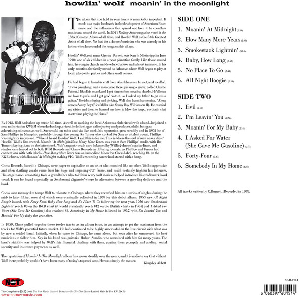 HOWLIN' WOLF-Moanin' In The Moonlight- Vinyl LP-Brand New-Still Sealed