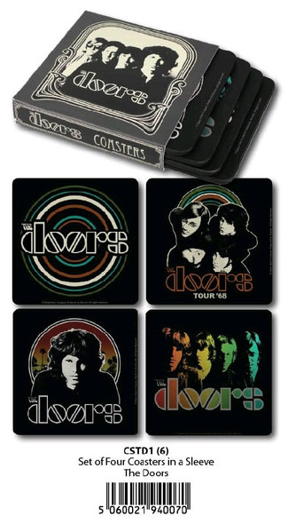 The Doors - Coasters Set Of 4 In Sleeve-HMBCSTD1