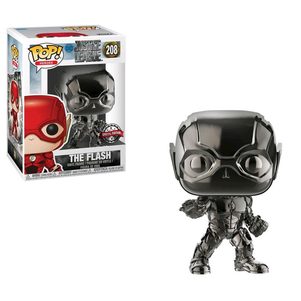 Justice League Movie - Flash (Hematite) Chrome Pop! Vinyl-FUN35454