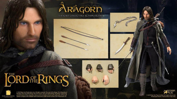 The Lord of the Rings - Aragorn Deluxe 12" 1:8 Scale Action Figure-SATSA8008A