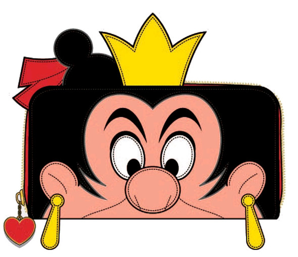 Alice in Wonderland - Queen of Hearts Zip Purse-LOUWDWA1086-LOUNGEFLY