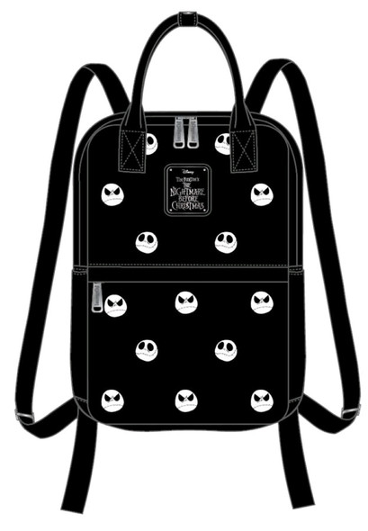 The Nightmare Before Christmas - Jack Head Embroidered Backpack-LOUWDBK0946-LOUNGEFLY