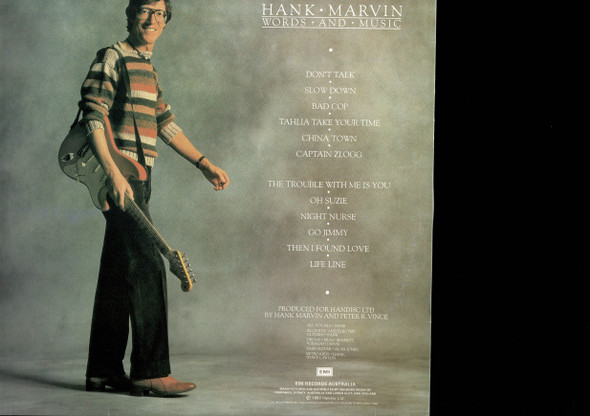 Hank Marvin-Words And Music-VINYL LP-USED-Aussie press-LP_1073
