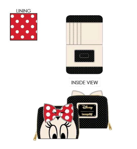 Mickey Mouse - Minnie Bow Purse-LOUWDWA1423-LOUNGEFLY