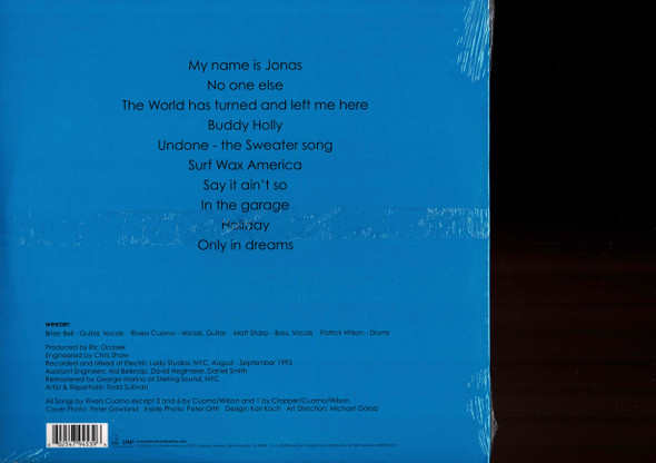 WEEZER-Blue Album Vinyl LP-Brand New-Still Sealed