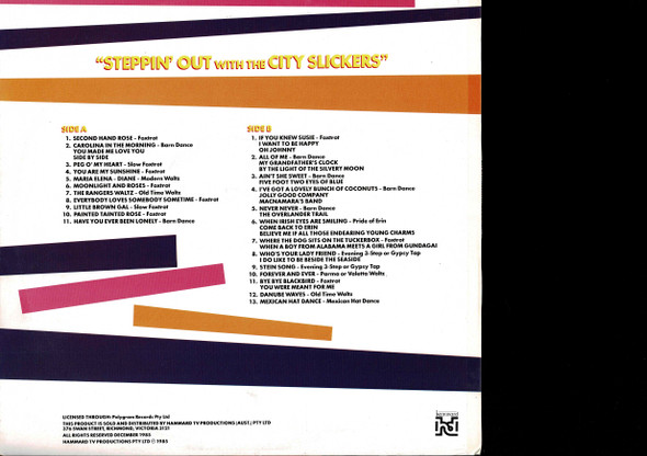 The City Slickers (5)-Steppin' Out-VINYL LP-USED-Australian press-VILP_1321