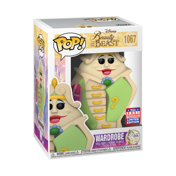 Beauty and the Beast - Wardrobe SDCC 2021 US Exclusive Pop! Vinyl [RS]-FUN55551-FUNKO