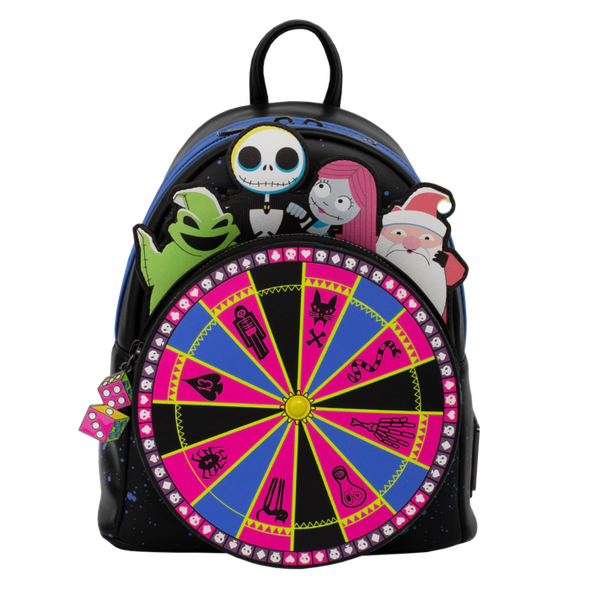 The Nightmare Before Christmas - Oogie Boogie Wheel Mini Backpack-LOUWDBK1741-LOUNGEFLY