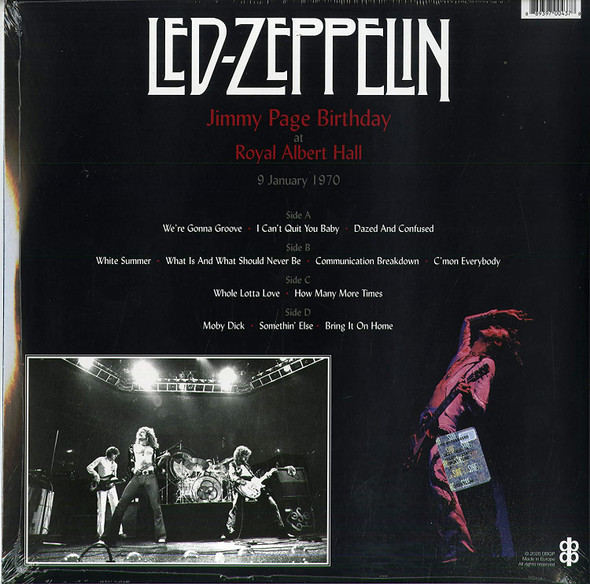 LED ZEPPELIN-Jimmy Page Birthday At The Royal Albert Hall 9 January 1970-Vinyl Lp-Brand new/Still Sealed-_LAS577
