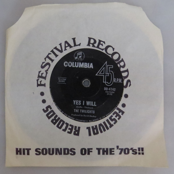 The Twilights (3)-You Got Soul / Yes I Will-VINYL 7"-USED-RELP_1863