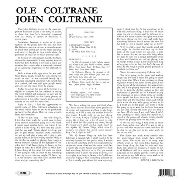 JOHN COLTRANE-Ole-Vinyl Lp-Brand new/Still Sealed_LAS1121008 JOHN COLTRANE-Ole-Vinyl Lp-Brand new/Still Sealed_LAS1121008