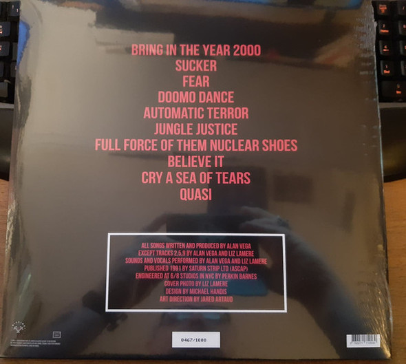 ALAN VEGA-POWER ON TO ZERO HOUR-Vinyl Lp-Brand new/Still Sealed_TT0122133