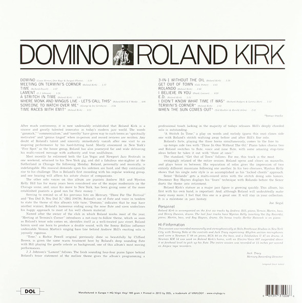 ROLAND KIRK-Domino (Deluxe Gatefold Edition 180 gram)-Vinyl Lp-Brand new/Still Sealed_SC1221096 ROLAND KIRK-Domino (Deluxe Gatefold Edition 180 gram)-Vinyl Lp-Brand new/Still Sealed_SC1221096