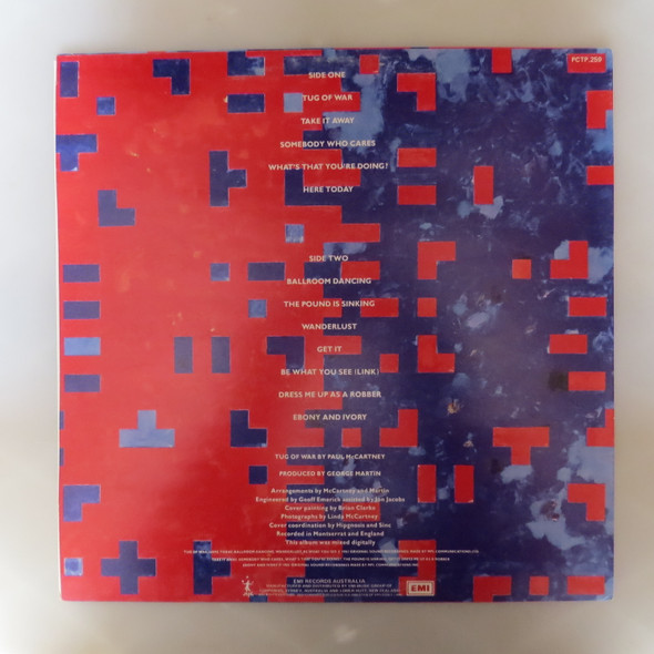 Paul McCartney-Tug Of War-VINYL LP-Aussie Press-USED-SHLP_2670