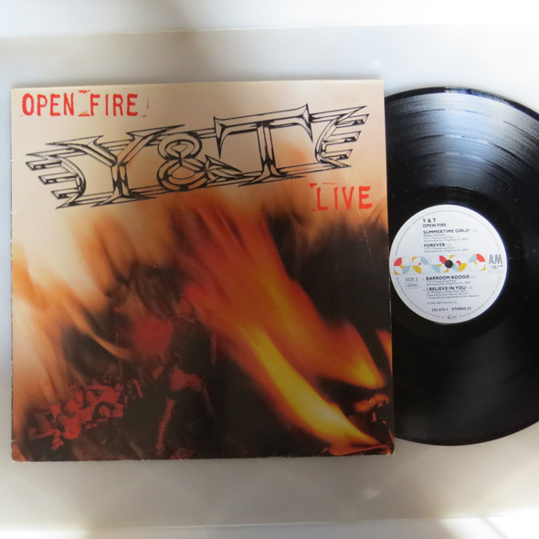 Y & T-Open Fire-VINYL LP-USED-DILP_2281