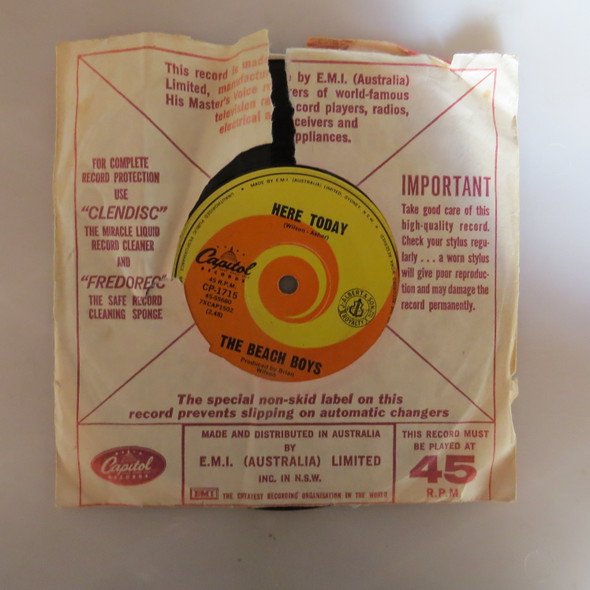 The Beach Boys-Darlin'-VINYL 7"-Aussie Press-USED-SHLP_2755