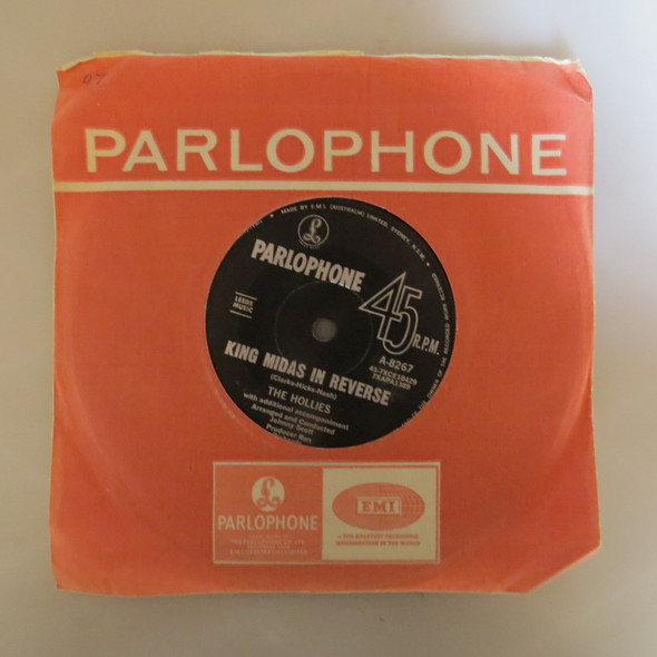 The Hollies-King Midas In Reverse-VINYL 7"-Aussie Press-USED-SHLP_2757
