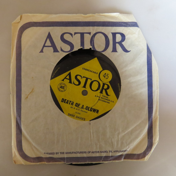 Dave Davies-Death Of A Clown-VINYL 7"-Aussie Press-USED-SHLP_2765