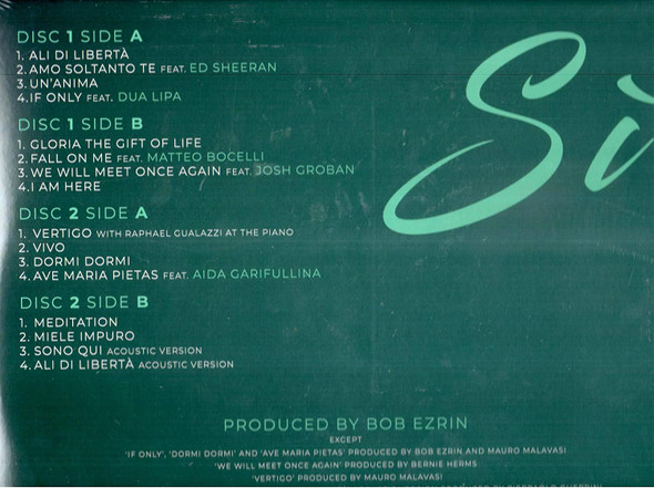 BOCCELI, ANDREA - SI--Vinyl LP-Brand New/Still sealed_ttt0622060