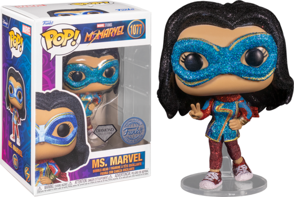 Ms Marvel (TV) - Ms Marvel Diamond Glitter US Exclusive Pop! Vinyl [RS]-Funko-FUN66599