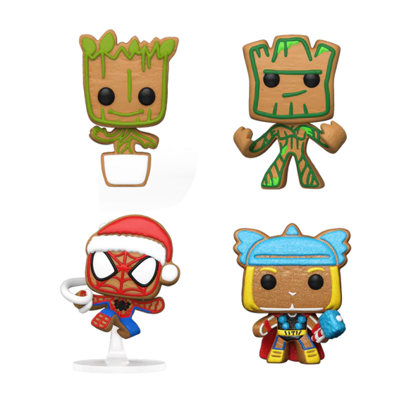 Marvel - Tree Holiday Box US Exclusive Pocket Pop! 4-Pack [RS]-Funko-FUN65541