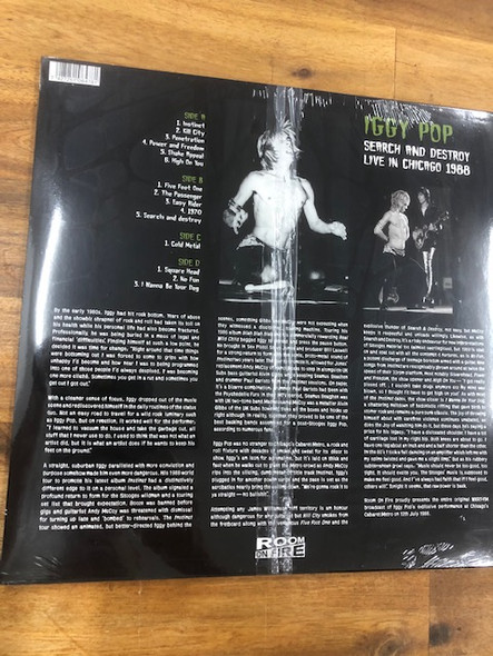 IGGY POP-Search And Destroy - Live In Chicago 1988-Vinyl LP-Brand New/Still sealed_LAS1122042