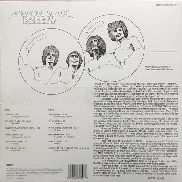 SLADE-Ballzy (Transparent Blue Vinyl) (Indies)-Vinyl LP-Brand New/Still sealed_LAS0123108