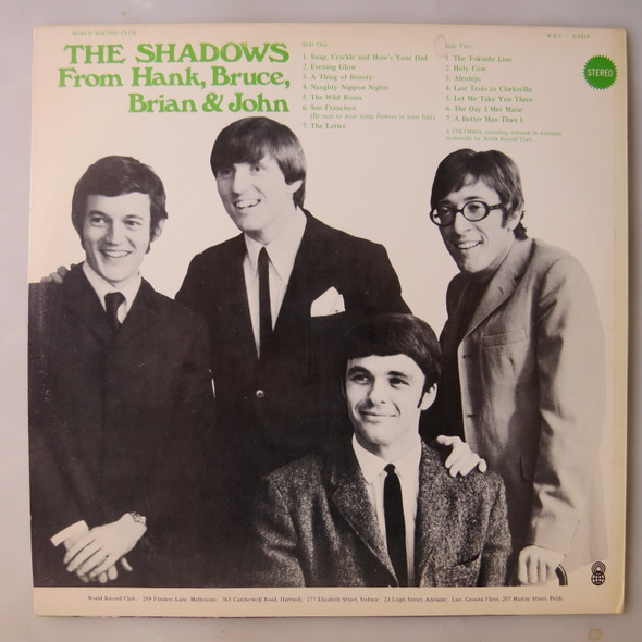 The Shadows-From Hank, Bruce, Brian & John-VINYL LP-USED-SHLP_3123
