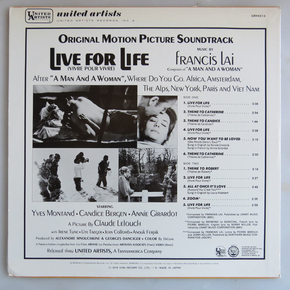 Francis Lai-Vivre Pour Vivre - Bande Originale Du Film-VINYL LP-USED-SHLP_3232