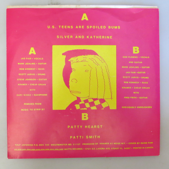 1/2 Japanese-U.S. Teens Are Spoiled Bums-VINYL 7"-USED-SHLP_3408