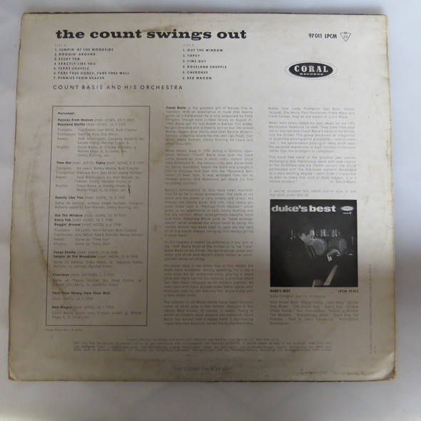 Count Basie Orchestra-The Count Swings Out-VINYL LP-USED-SHLP_3439