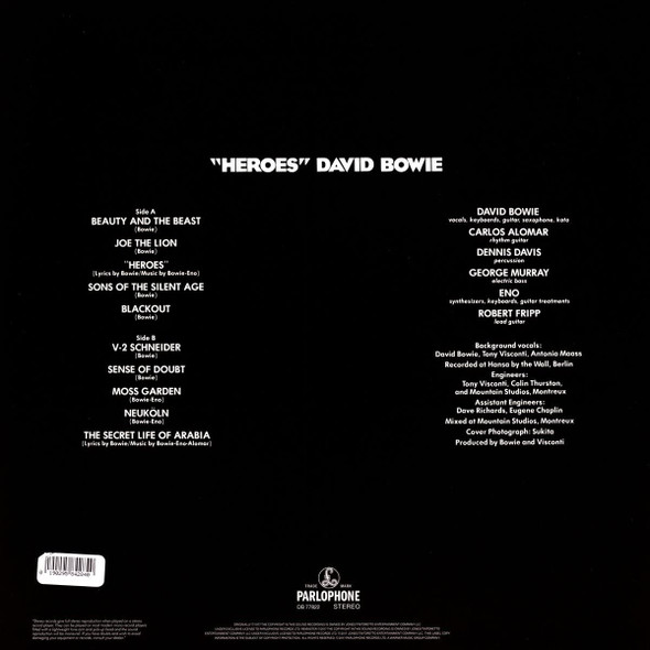 DAVID BOWIE-Heroes (2017 Remaster)-Vinyl LP-Brand New/Still sealed_LAS0323137