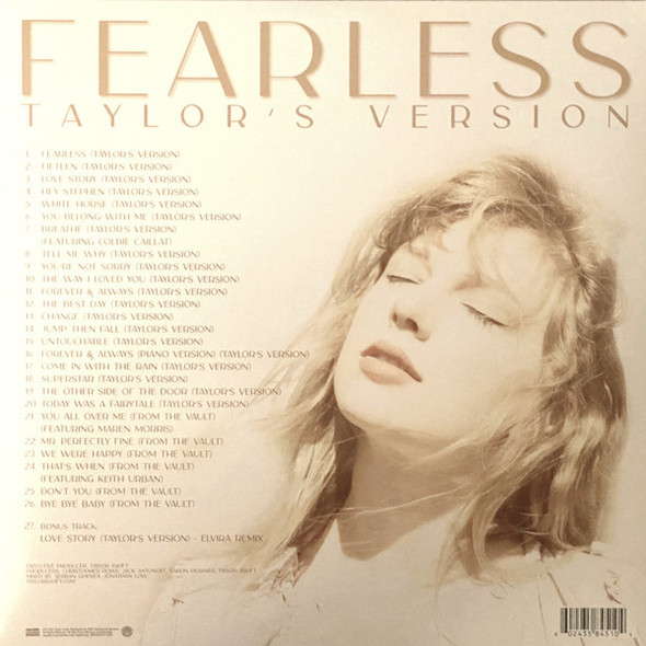 TAYLOR SWIFT-Fearless (Taylor'S Version) (Gold Vinyl)-Vinyl LP-Brand New/Still sealed_LAS0523023